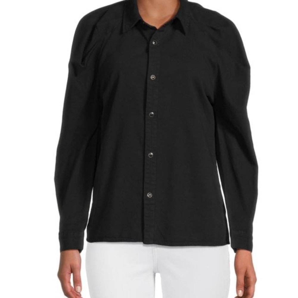 Joe's Jeans Black Button-Down Shirt NWT, Size M sold out online